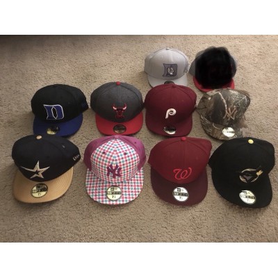 13 Hat Lot Authentic New Era Snapback And 59fifty Fitted hat Size 7 5/8  eb-99722276